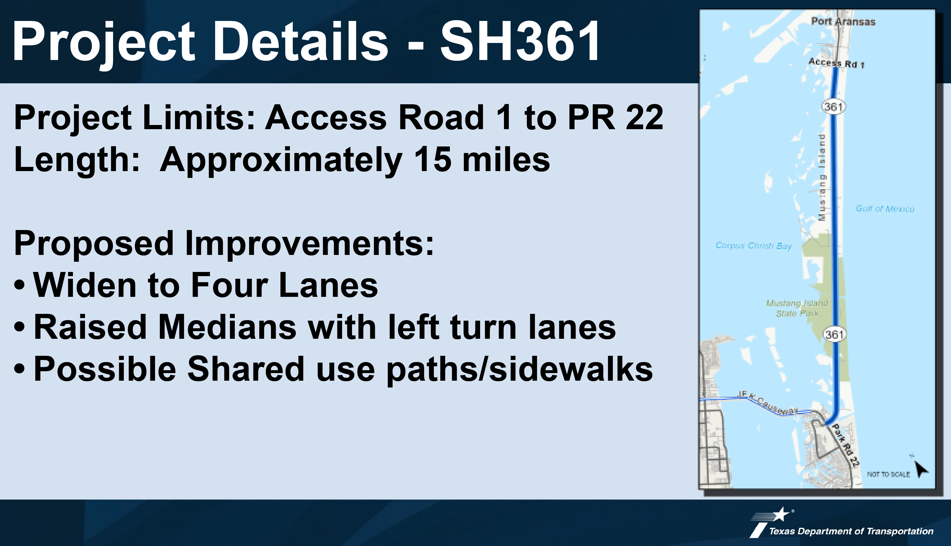 POTENTIAL PROJECT AT SH 361